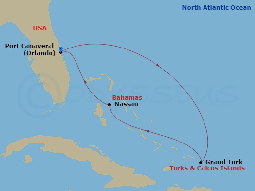 Itinerary map