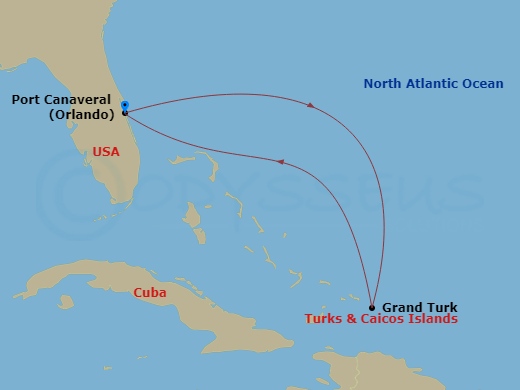 Itinerary map
