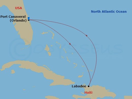 Itinerary map