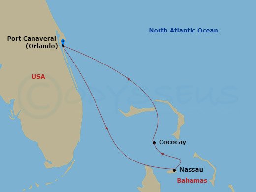 Itinerary map