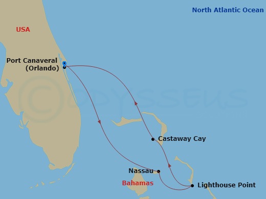 Itinerary map