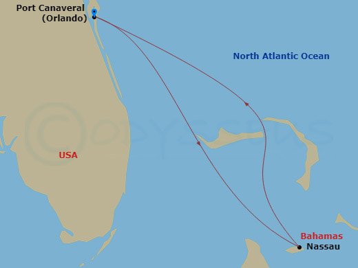 Itinerary map