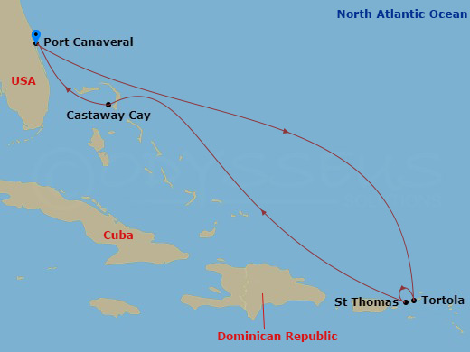 Itinerary map