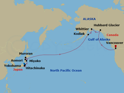 Itinerary map