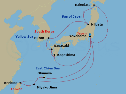 Itinerary map