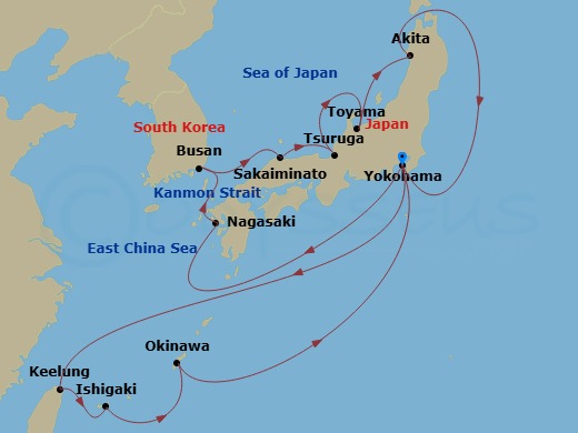 Itinerary map