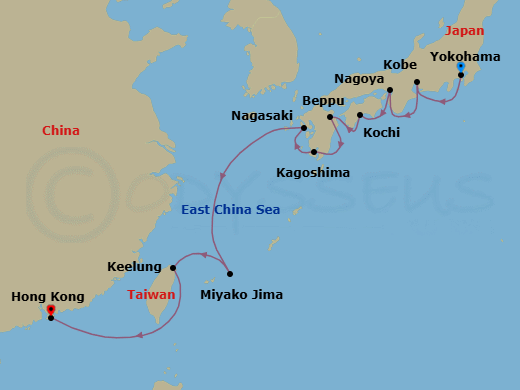Itinerary map