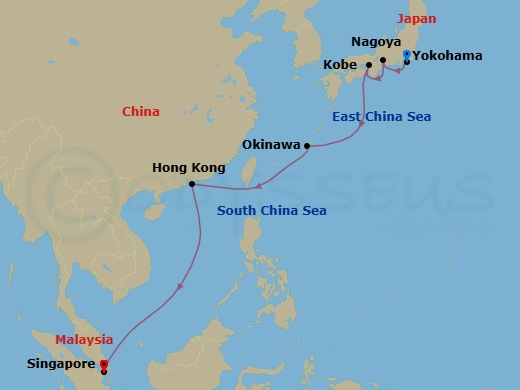 Itinerary map