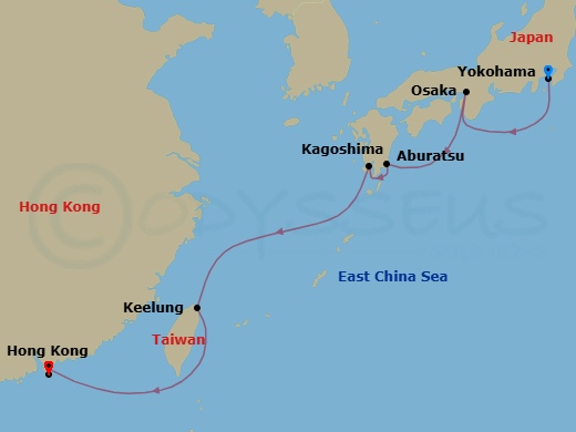 Itinerary map