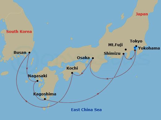 Itinerary map