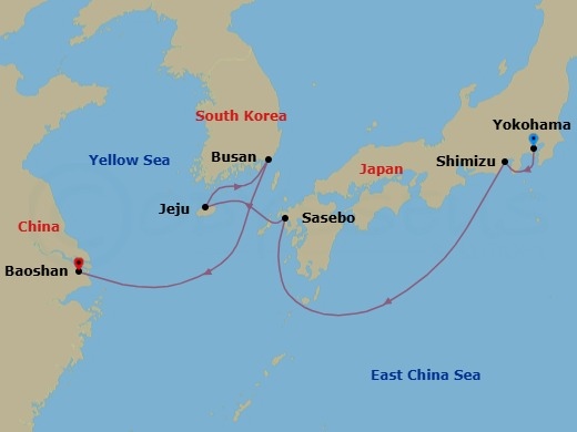 Itinerary map