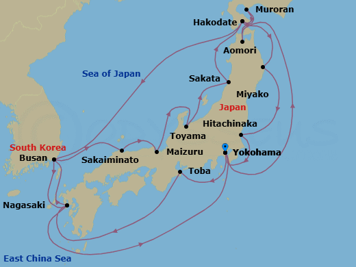 Itinerary map