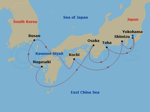 Itinerary map