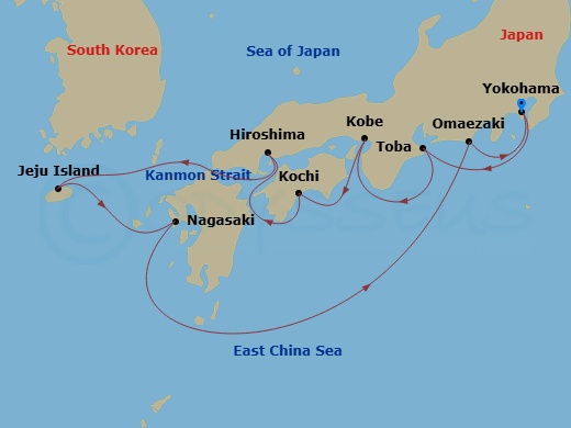 Itinerary map