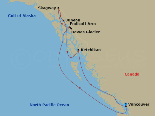 Itinerary map