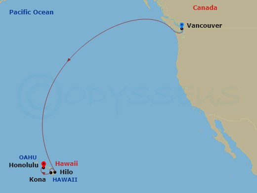 Itinerary map