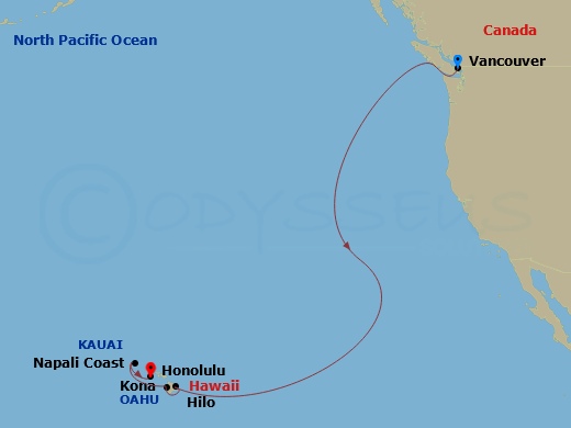 Itinerary map