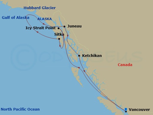 Itinerary map