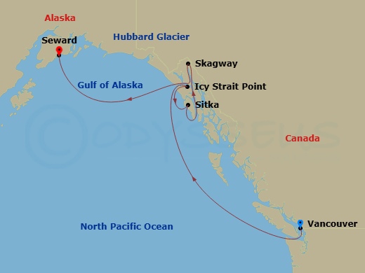 Itinerary map