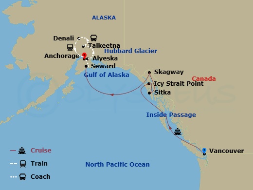 Itinerary map