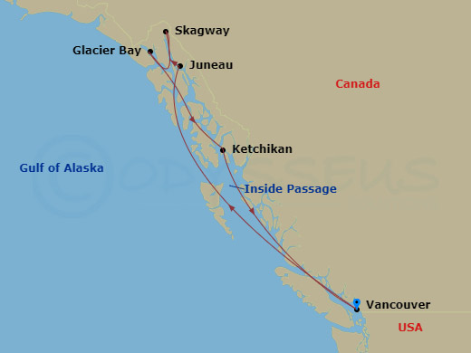Itinerary map