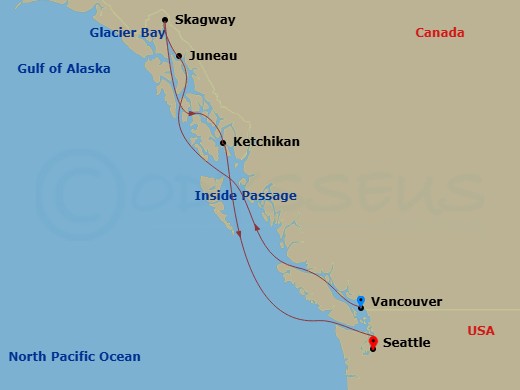 Itinerary map