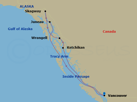 Itinerary map