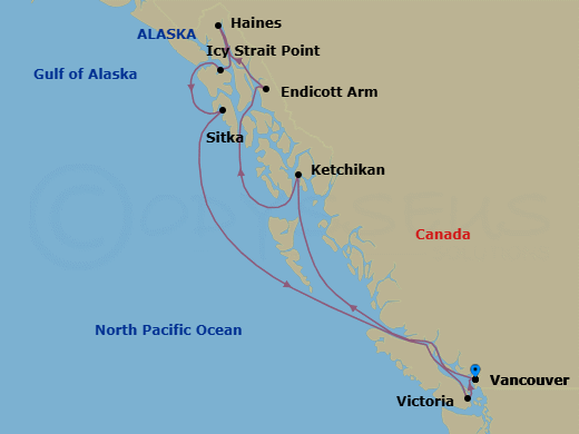 Itinerary map