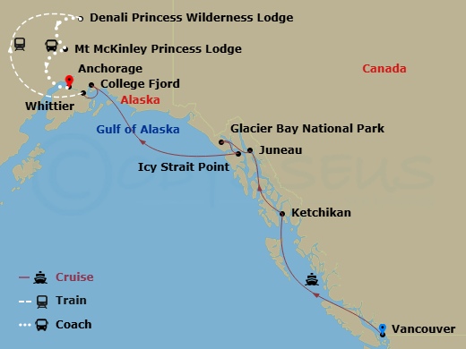 Itinerary map