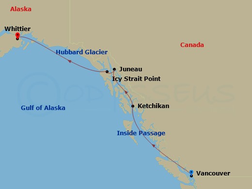 Itinerary map