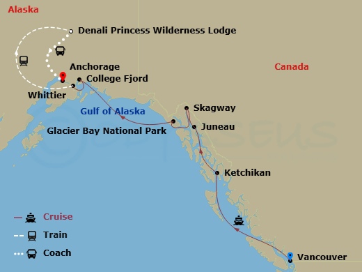 Itinerary map