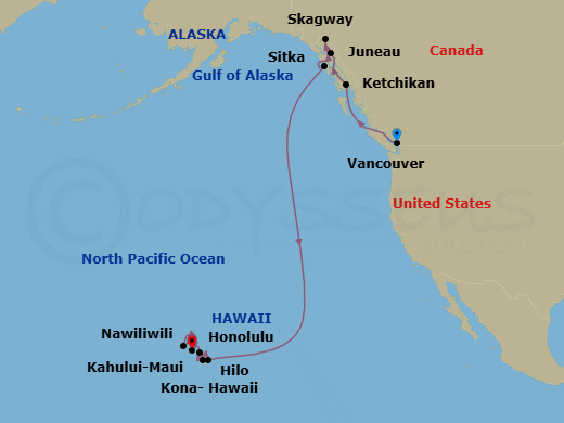 Itinerary map