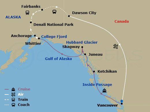 Itinerary map
