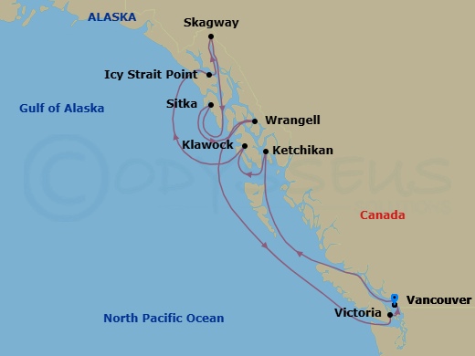 Itinerary map