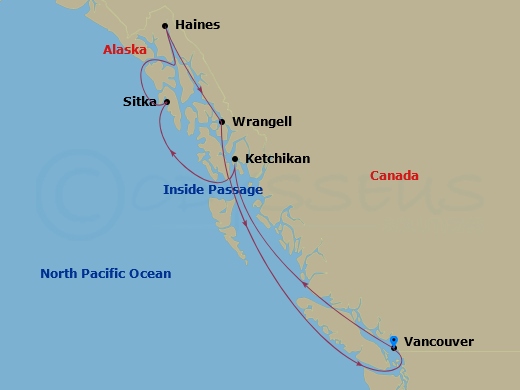 Itinerary map