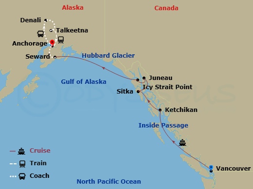 Itinerary map