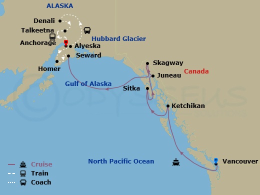 Itinerary map
