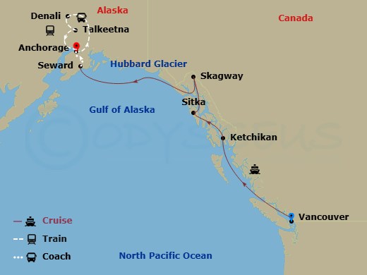 Itinerary map