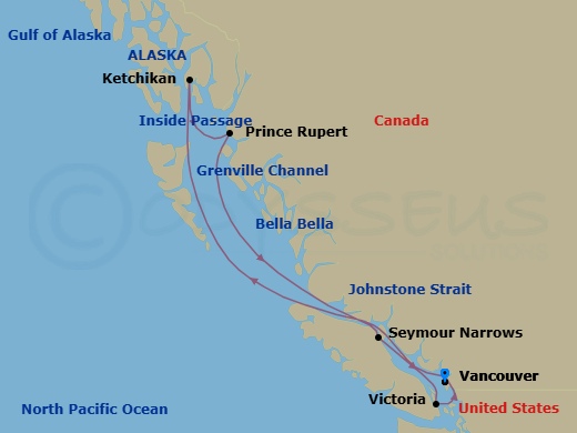 Itinerary map