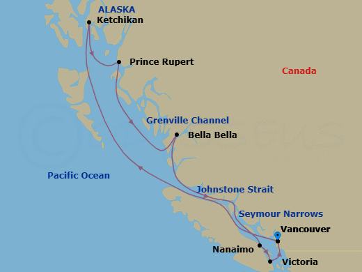 Itinerary map