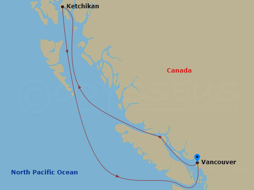 Itinerary map