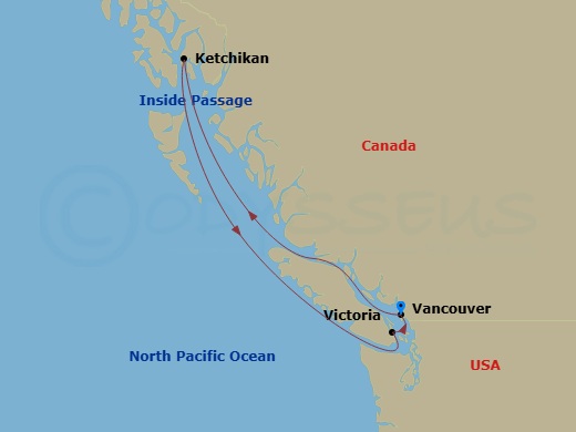 Itinerary map