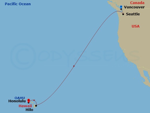 Itinerary map