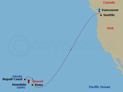 Itinerary map