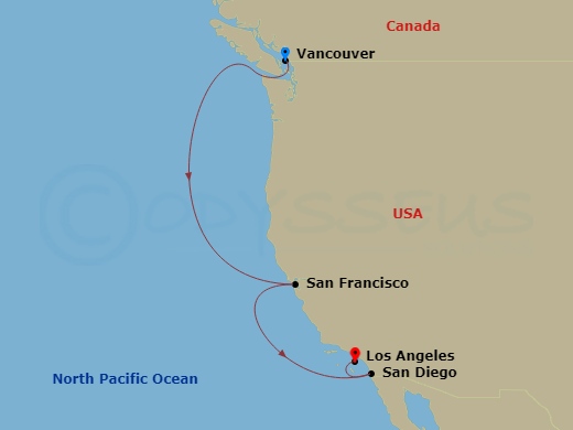 Itinerary map