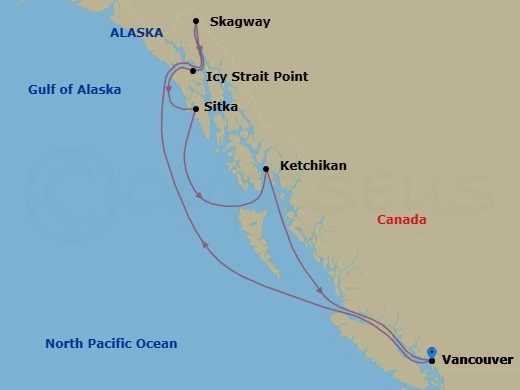 Itinerary map