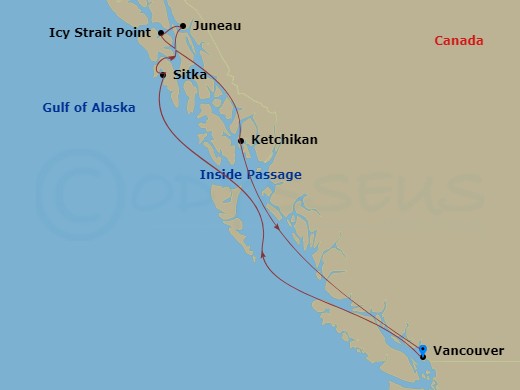 Itinerary map