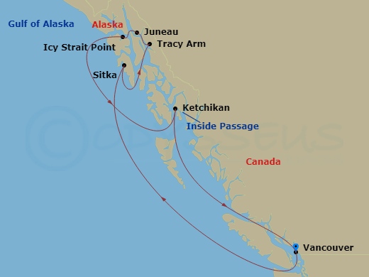 Itinerary map