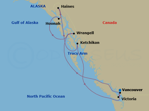 Itinerary map