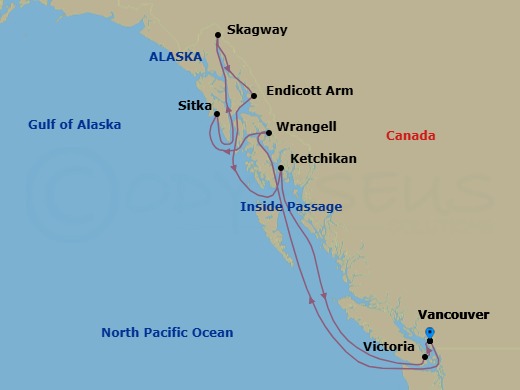 Itinerary map